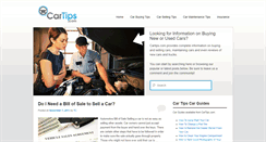 Desktop Screenshot of cartips.com